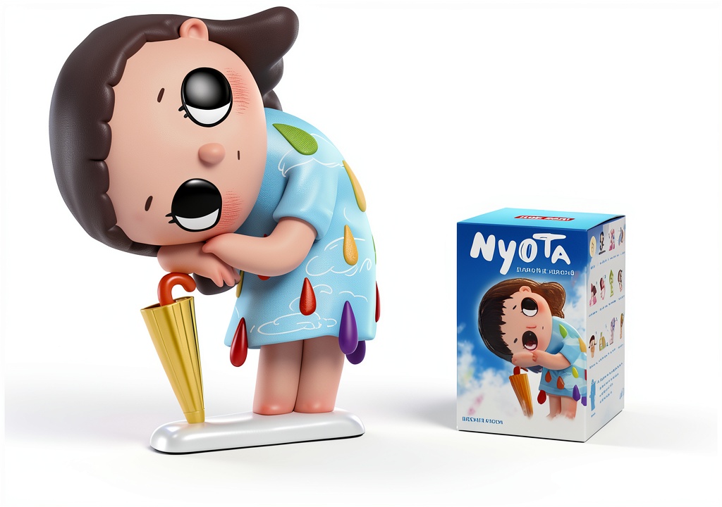 Unboxing POP MART Nyota I Am the Seasons blind box figure on a table