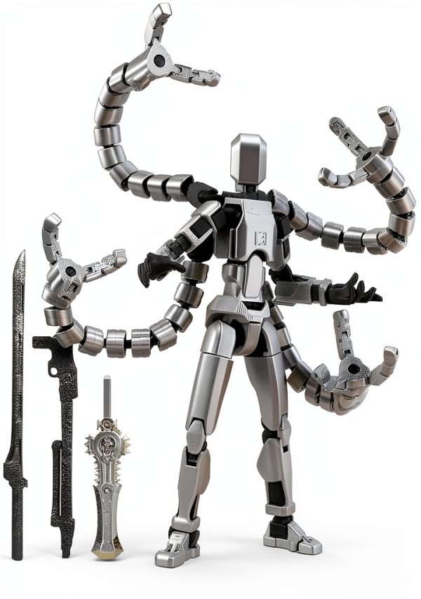 PkghoKids T13 Robot Action Figure Fully Articulated PETG-0