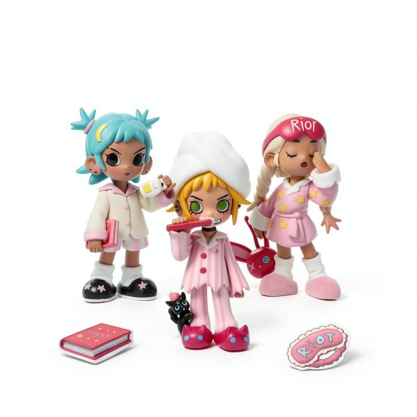 POP MART Lil Peach Riot Sleepover Series Figures Blind Box-5
