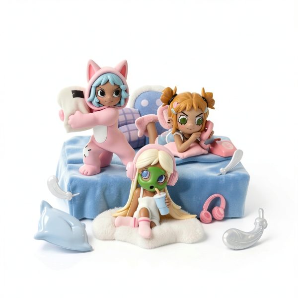 POP MART Lil Peach Riot Sleepover Series Figures Blind Box-2