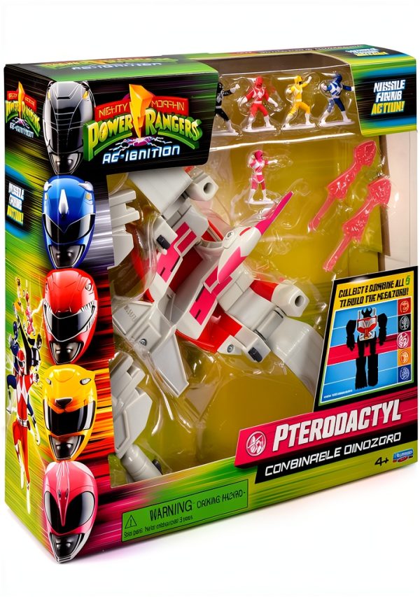 Mighty Morphin Power Rangers Pterodactyl Dinozord Action-7