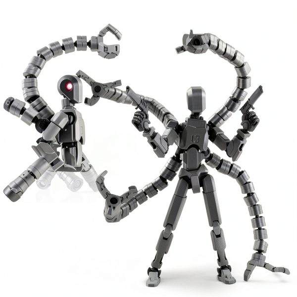 PkghoKids T13 Robot Action Figure Fully Articulated PETG-4