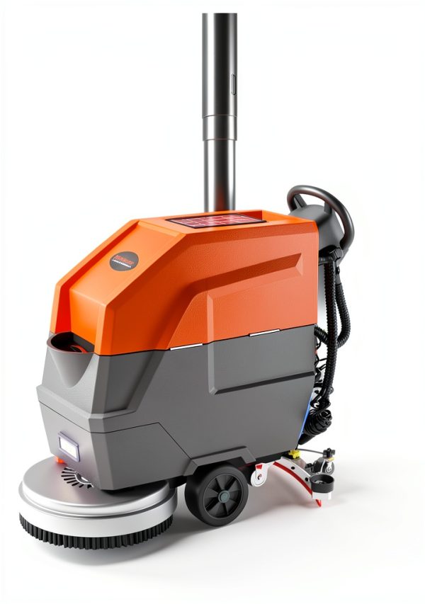 Walk Behind Floor Scrubber HANTINSTOM 20in Wide 14.5 Gal Tank 4Hour-2