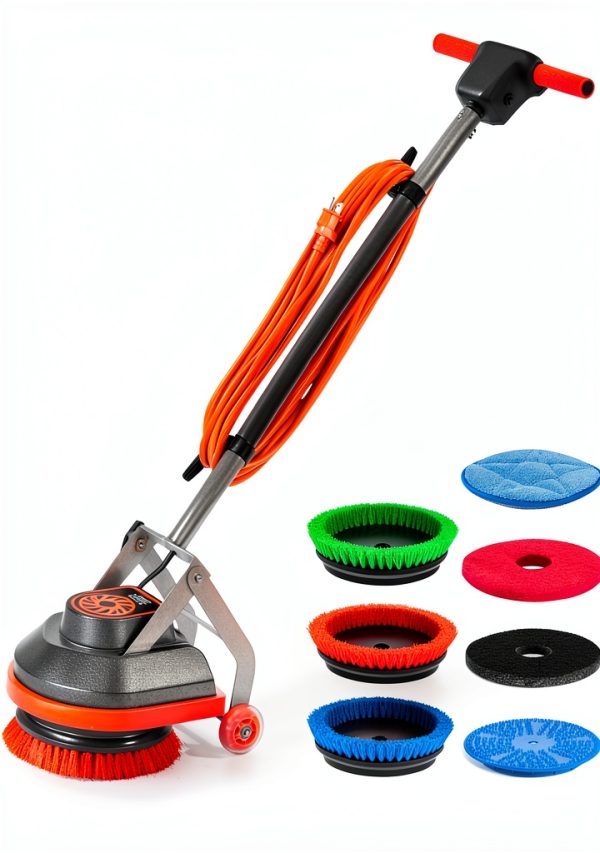Commercial Floor Scrubber HHQ Floor Buffer-01 Orange Heavy‑Duty-0
