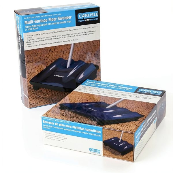 Carpet Sweeper Duo-Sweeper by Carlisle – Rubberized Manual Cleaner-1