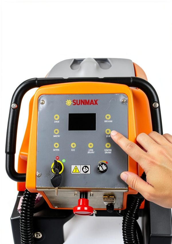 SUNMAX 34" Self-Propelled Commercial Floor Scrubber 33‑Gal Tank Orange-2