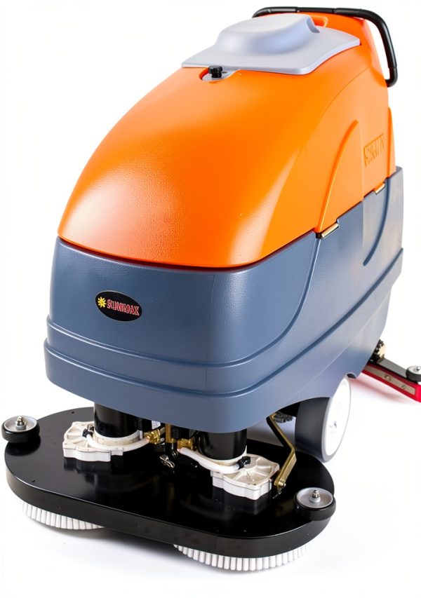 SUNMAX 34" Self-Propelled Commercial Floor Scrubber 33‑Gal Tank Orange-0