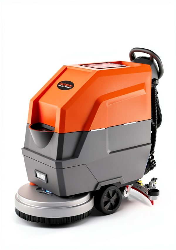 Walk Behind Floor Scrubber HANTINSTOM 20in Wide 14.5 Gal Tank 4Hour-1
