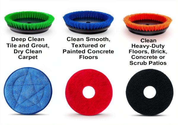 Commercial Floor Scrubber HHQ Floor Buffer-01 Orange Heavy‑Duty-2