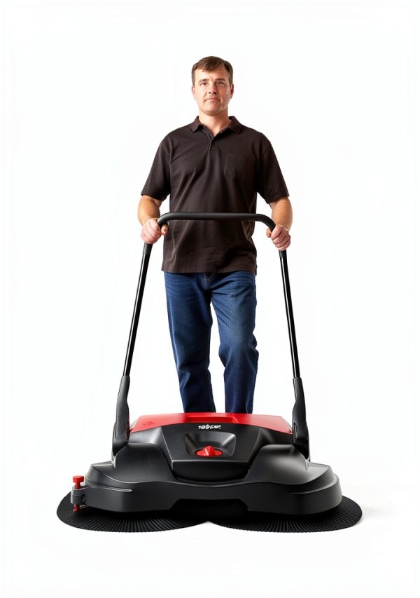 Haaga 697 Profi-line Battery Triple Brush Sweeper 38" Wide 13.2 Gallon-1