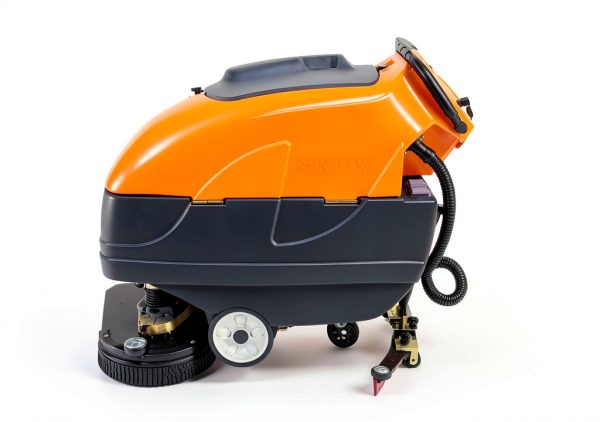 SUNMAX 34" Self-Propelled Commercial Floor Scrubber 33‑Gal Tank Orange-5