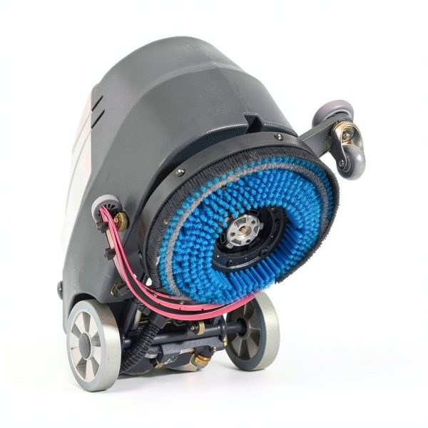 Battery Powered Walk Behind Floor and Carpet Scrubber Buffer Polisher Machine, 16" Brush, 21.5" Squeegee Width, 6.5 gal Tank, Brush Speed 200 RPM, Includes a Hard Brush Soft Brush and 3 Scouring pads-2