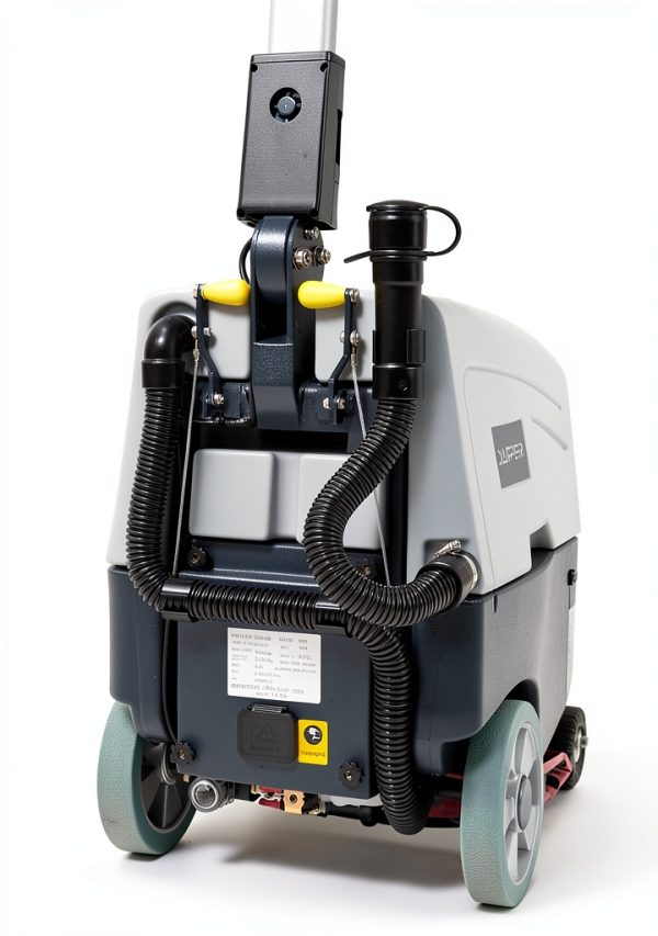 Battery Powered Walk Behind Floor and Carpet Scrubber Buffer Polisher Machine, 16" Brush, 21.5" Squeegee Width, 6.5 gal Tank, Brush Speed 200 RPM, Includes a Hard Brush Soft Brush and 3 Scouring pads-5