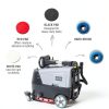 Battery Powered Walk Behind Floor and Carpet Scrubber Buffer Polisher Machine, 16" Brush, 21.5" Squeegee Width, 6.5 gal Tank, Brush Speed 200 RPM, Includes a Hard Brush Soft Brush and 3 Scouring pads-3