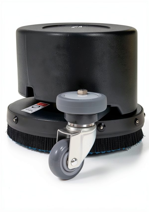 Battery Powered Walk Behind Floor and Carpet Scrubber Buffer Polisher Machine, 16" Brush, 21.5" Squeegee Width, 6.5 gal Tank, Brush Speed 200 RPM, Includes a Hard Brush Soft Brush and 3 Scouring pads-6